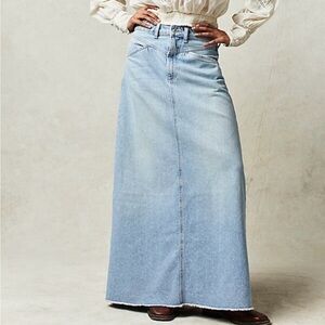 We The Free Come ad you are Light Blue Maxi skirt size 8